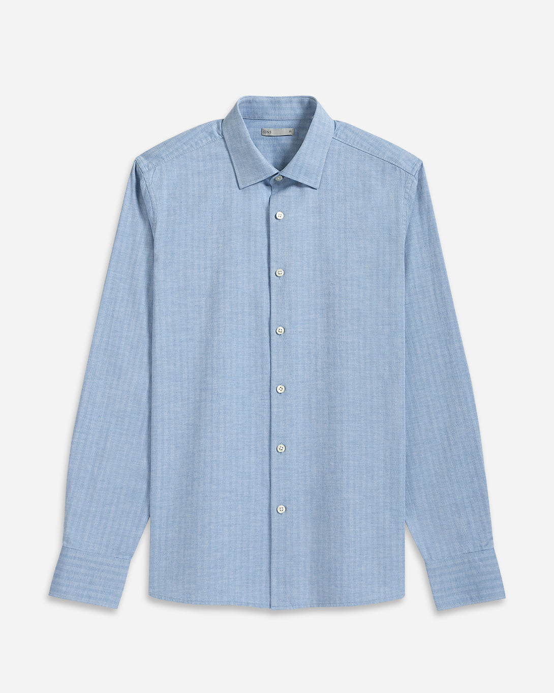 Lt Blue Heather Adrian Heather Herringbone Shirt Mens Light Weight Spread Collar Dress Shirt Button Up Herringbone Pattern Heather Soft Work Shirt