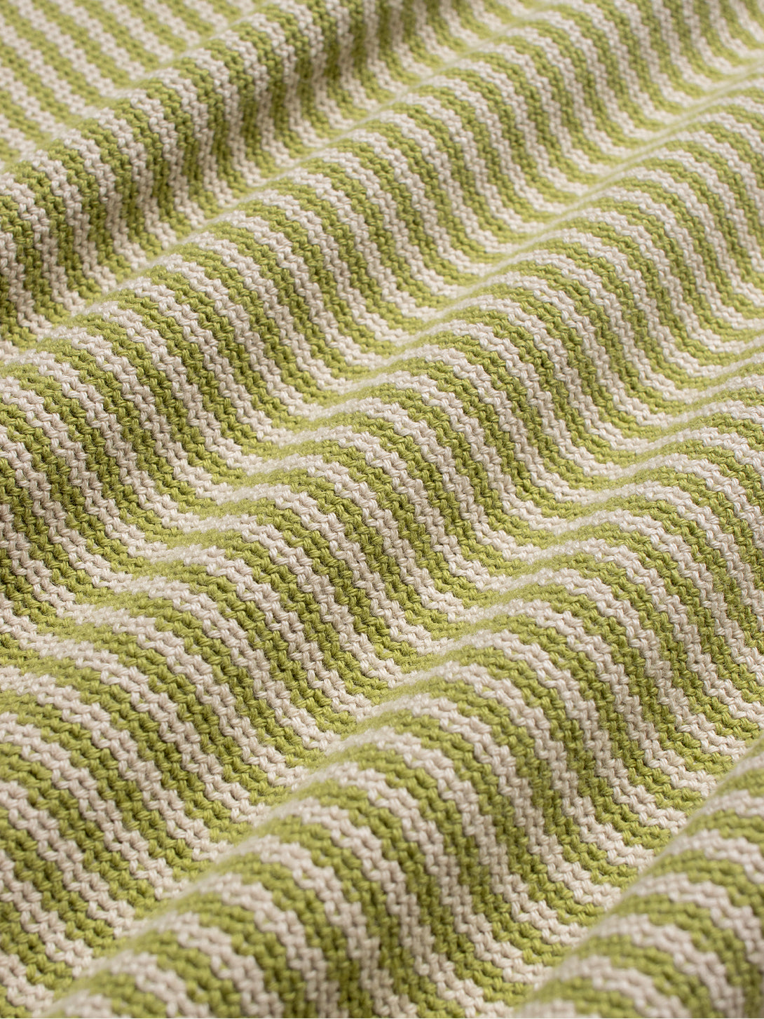 Sand/Green Stripe Newport Knitted Top Mens Striped Short Sleeve Tee Far Afield