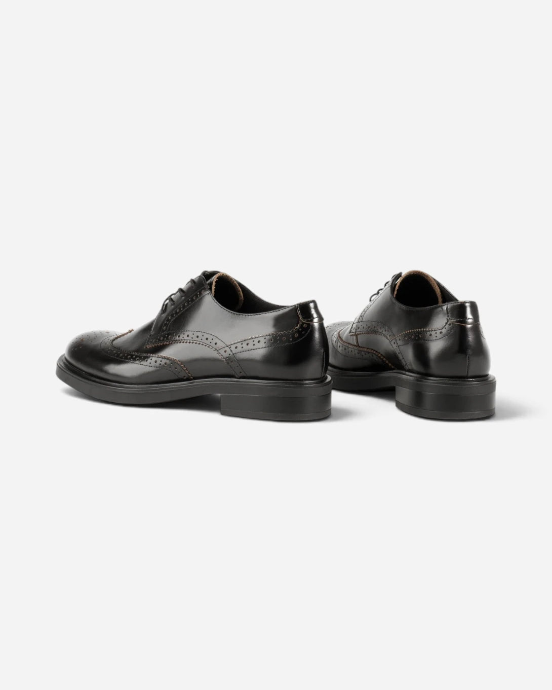 Black Freya Womens Leather Derby Dress Shoes Vagabond