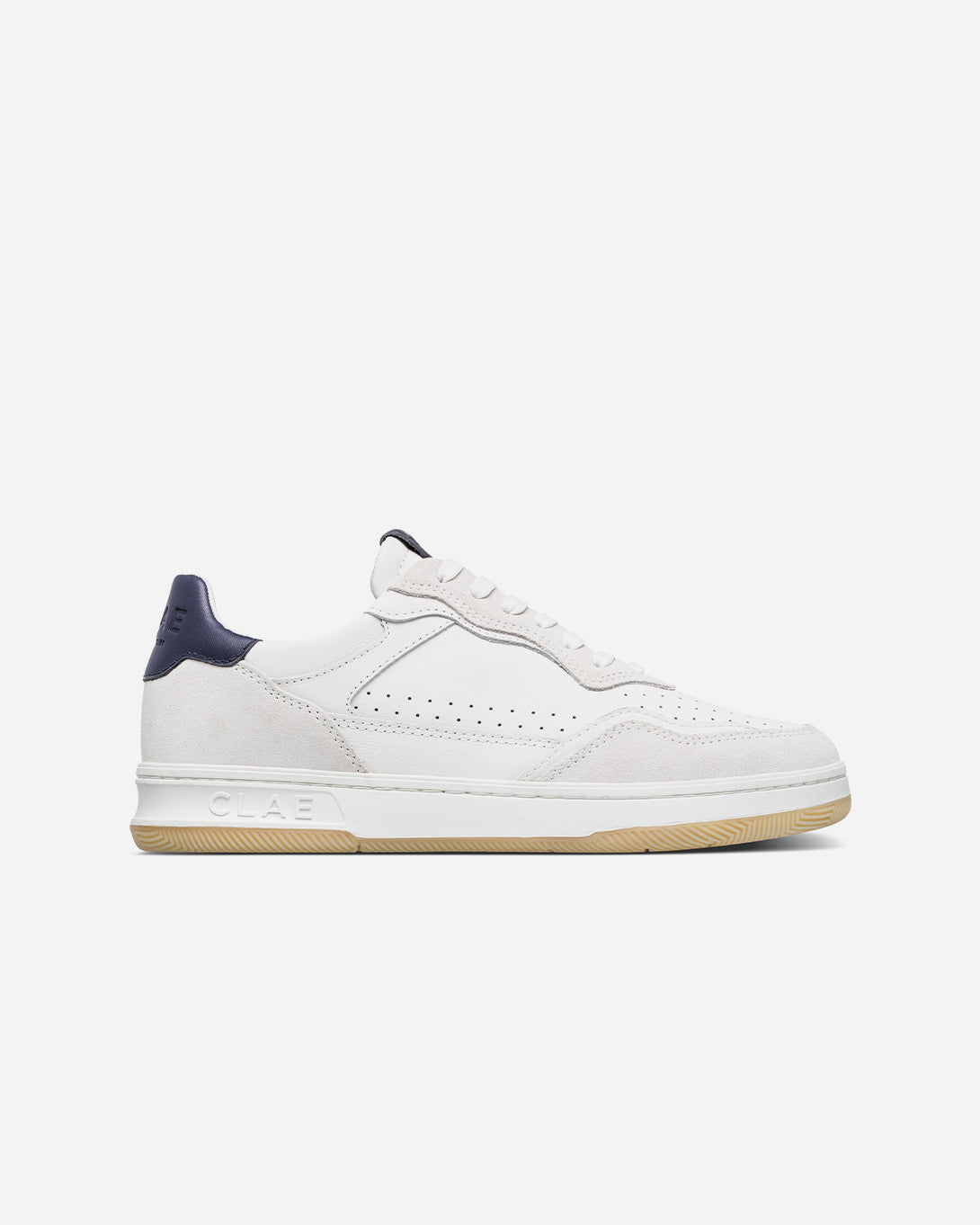 White Navy Light Natural Gum Haywood Clae Shoes Clae Footwear Los Angeles