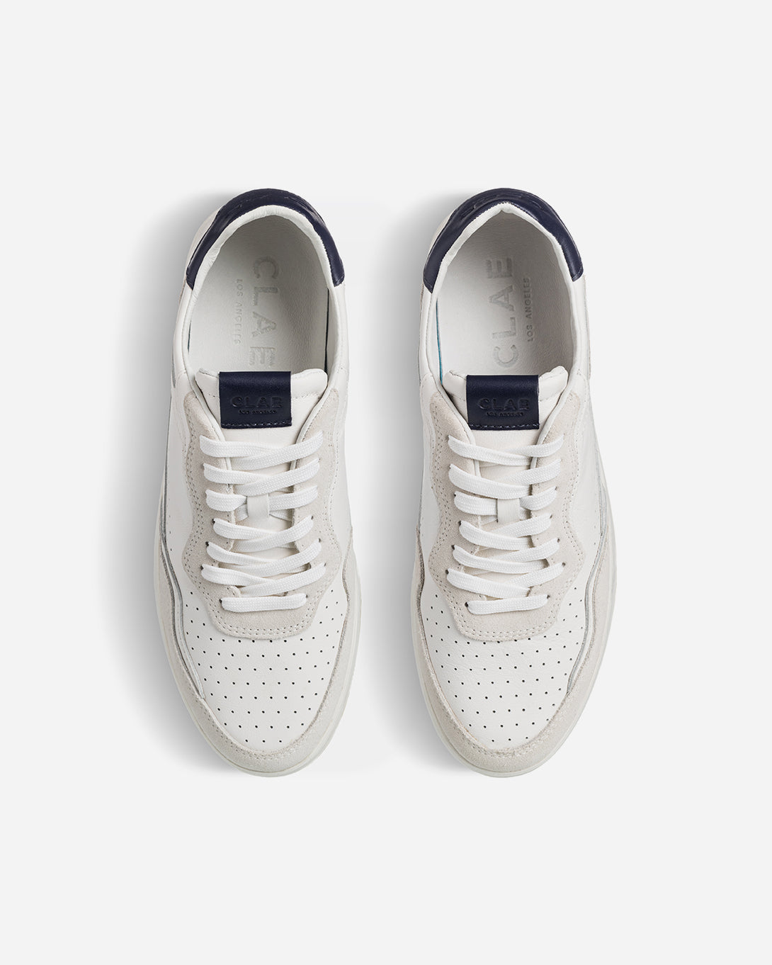 White Navy Light Natural Gum Haywood Clae Shoes Clae Footwear Los Angeles