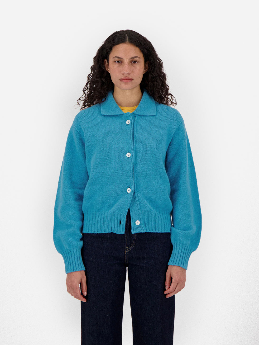 Dreamstone Melodies of Love Womns Wool Lightweight Knit Button Up Shirt Howlin