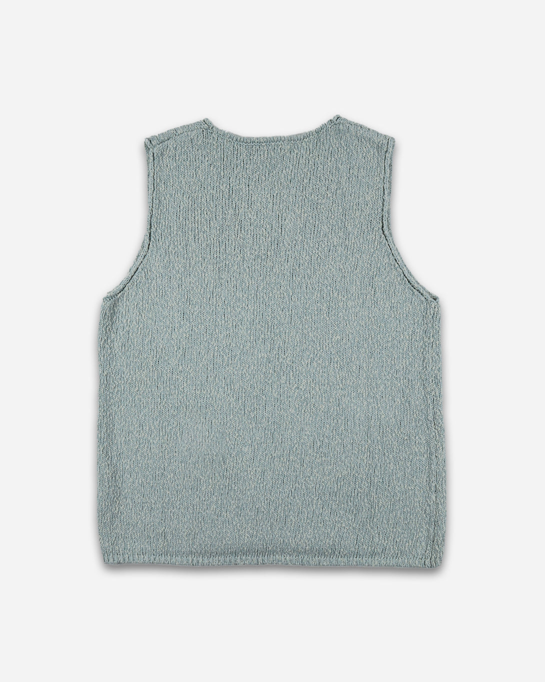 Blue Melange Nya Vest Womens Marle Sleeveless Vest Cotton V Neck