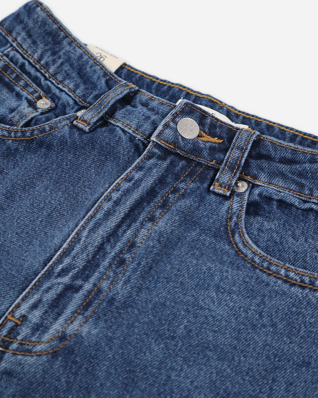 Indigo Border Jean Womens Jeans Marle Wide Leg Denim Two Tone