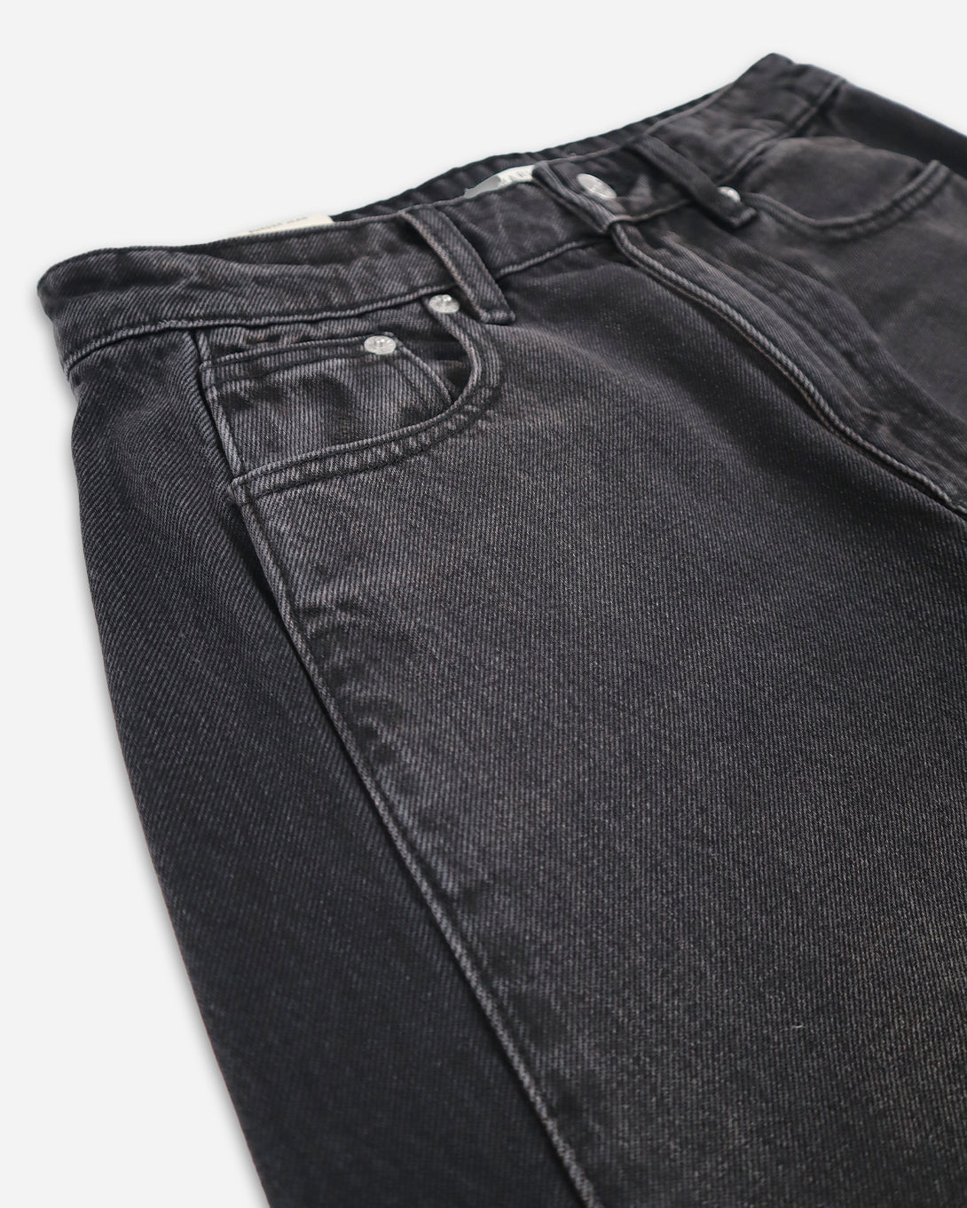 Black Border Jean Womens Jeans Marle Wide Leg Denim Two Tone