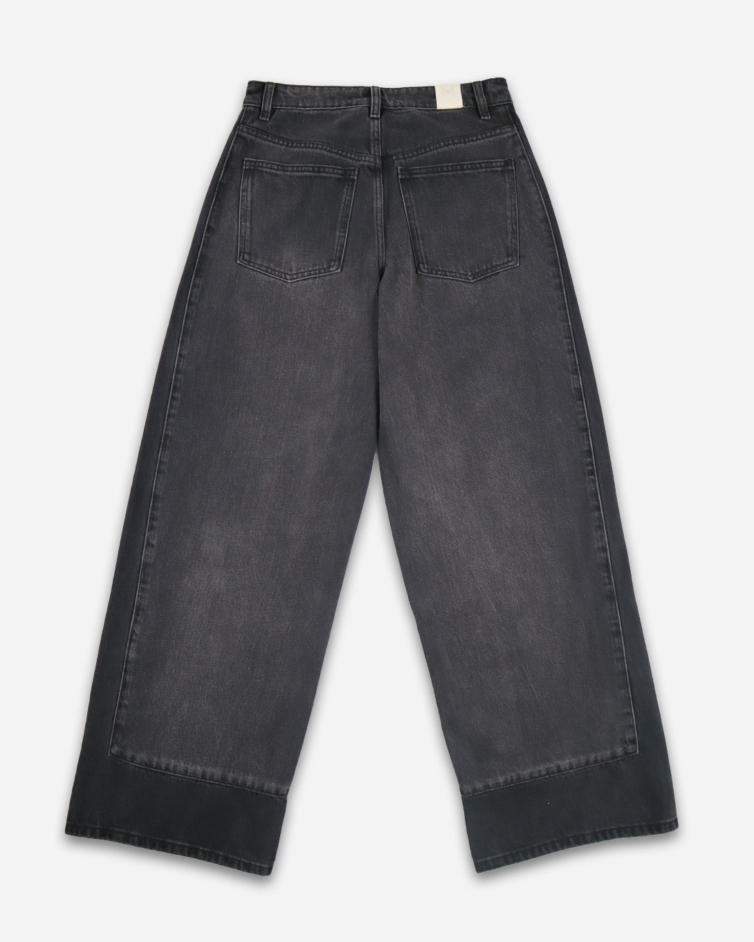 Black Border Jean Womens Jeans Marle Wide Leg Denim Two Tone