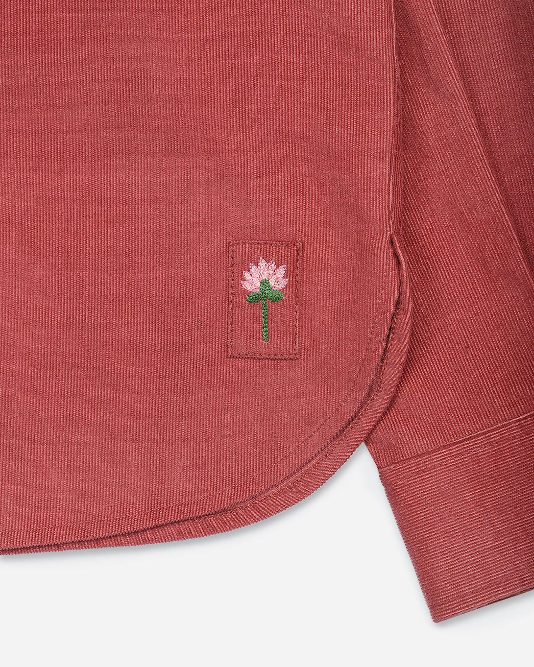 Living Coral Luis Cord Shirt Mens Kardo Corduroy Button Up Shirt