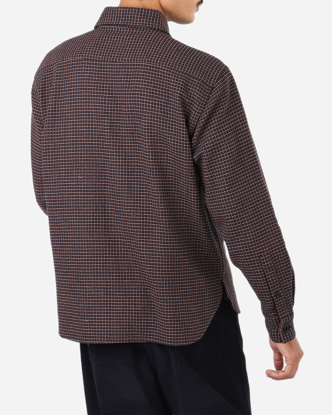 Ganache Luis Shirt Mens Mini Checkered Kardo Button Up Woven Shirt