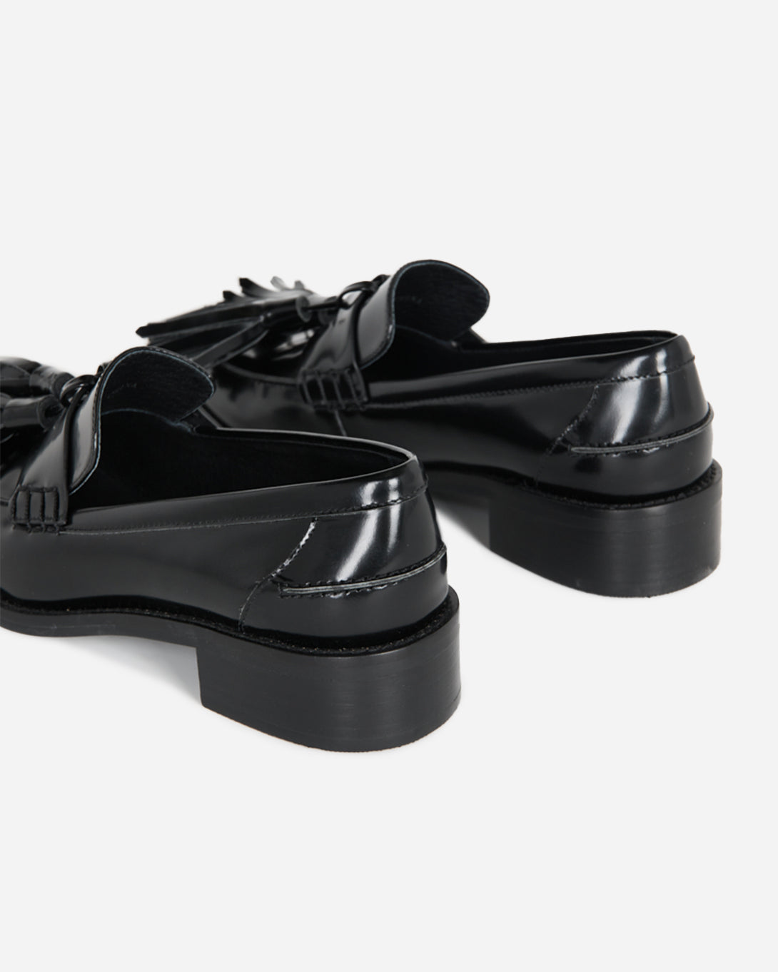 Black Neighbor Intentionally Blank Womens Shoe Womens Leather Loafer