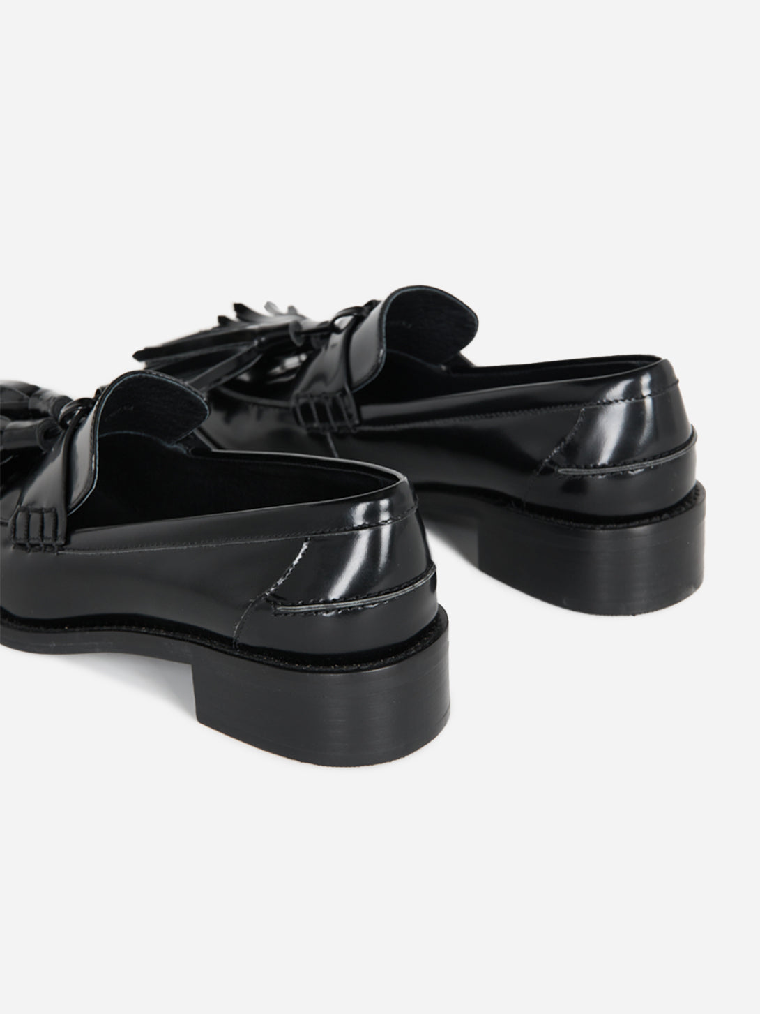Black Neighbor Intentionally Blank Womens Shoe Womens Leather Loafer