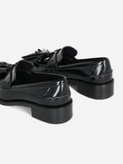 Black Neighbor Intentionally Blank Womens Shoe Womens Leather Loafer
