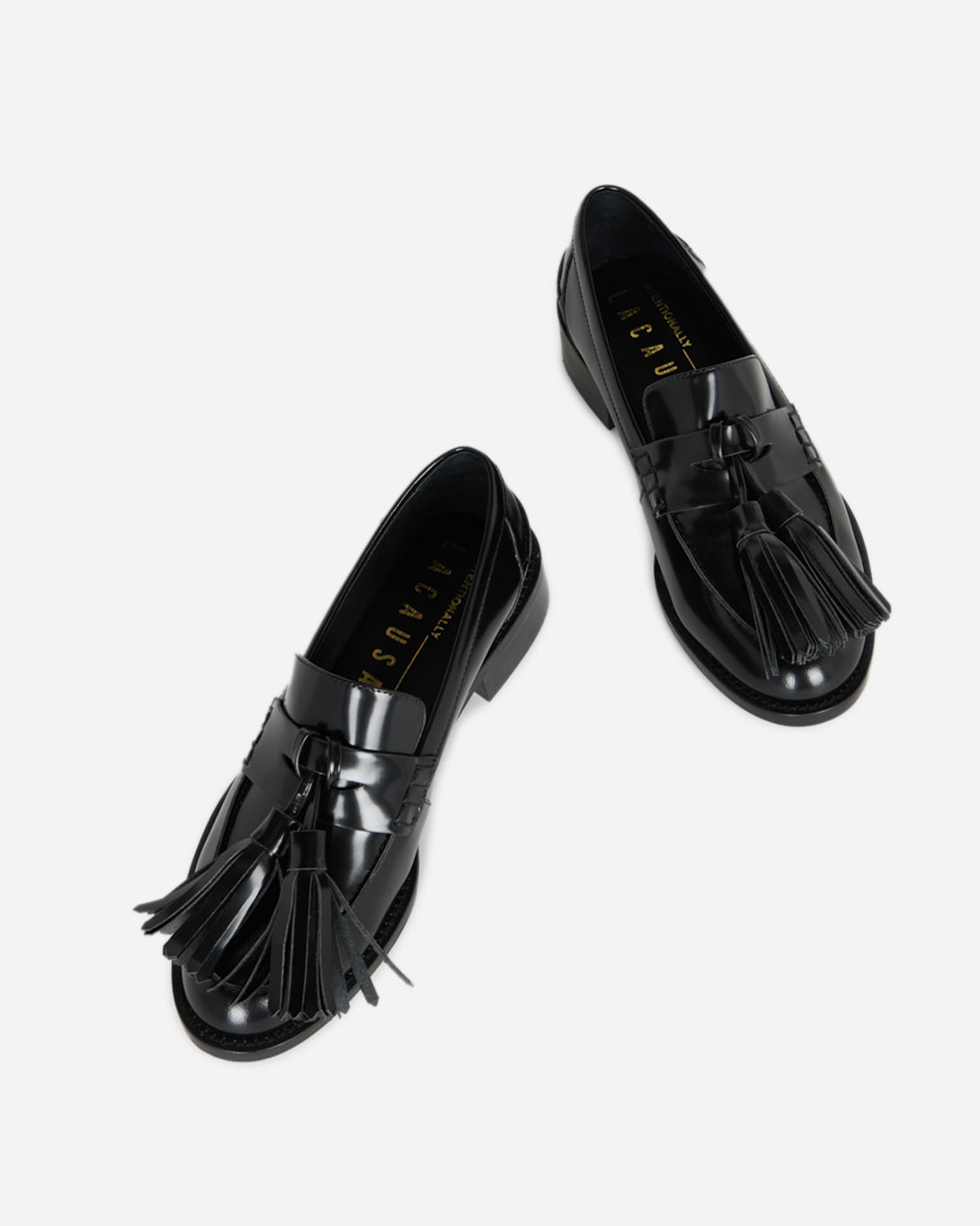 Black Neighbor Intentionally Blank Womens Shoe Womens Leather Loafer