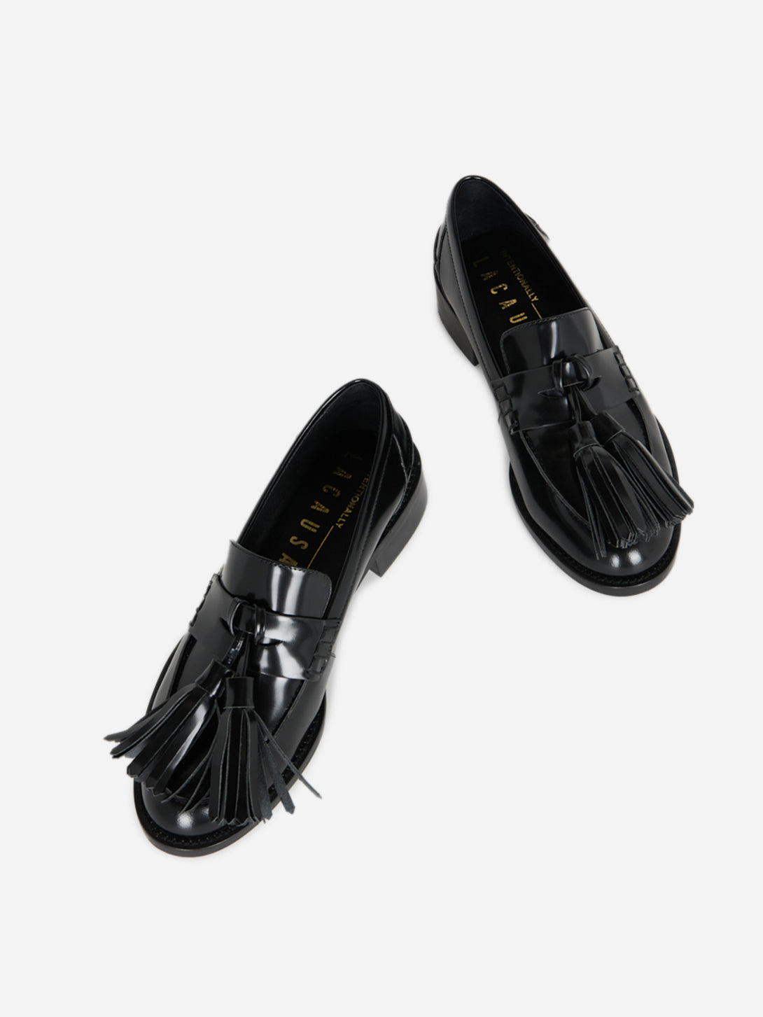 Black Neighbor Intentionally Blank Womens Shoe Womens Leather Loafer