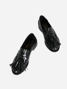 Black Neighbor Intentionally Blank Womens Shoe Womens Leather Loafer