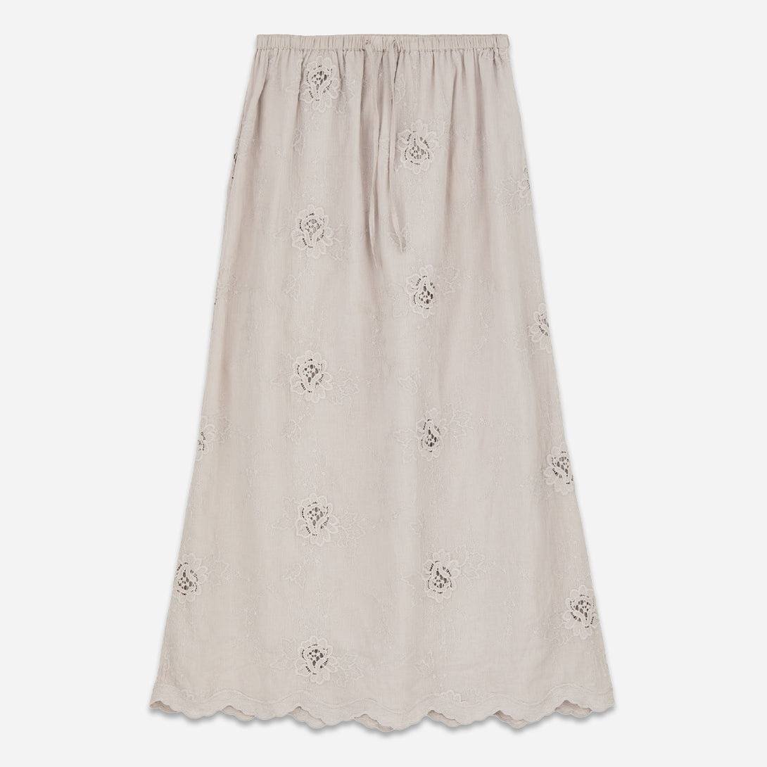 Dusty Lavender Isla Skirt Skall Studio Womens Textured Skirt Long Skirt