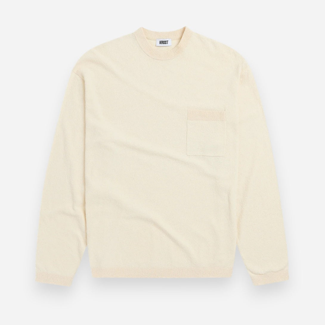 Crepe Knit Long Sleeve Shirt