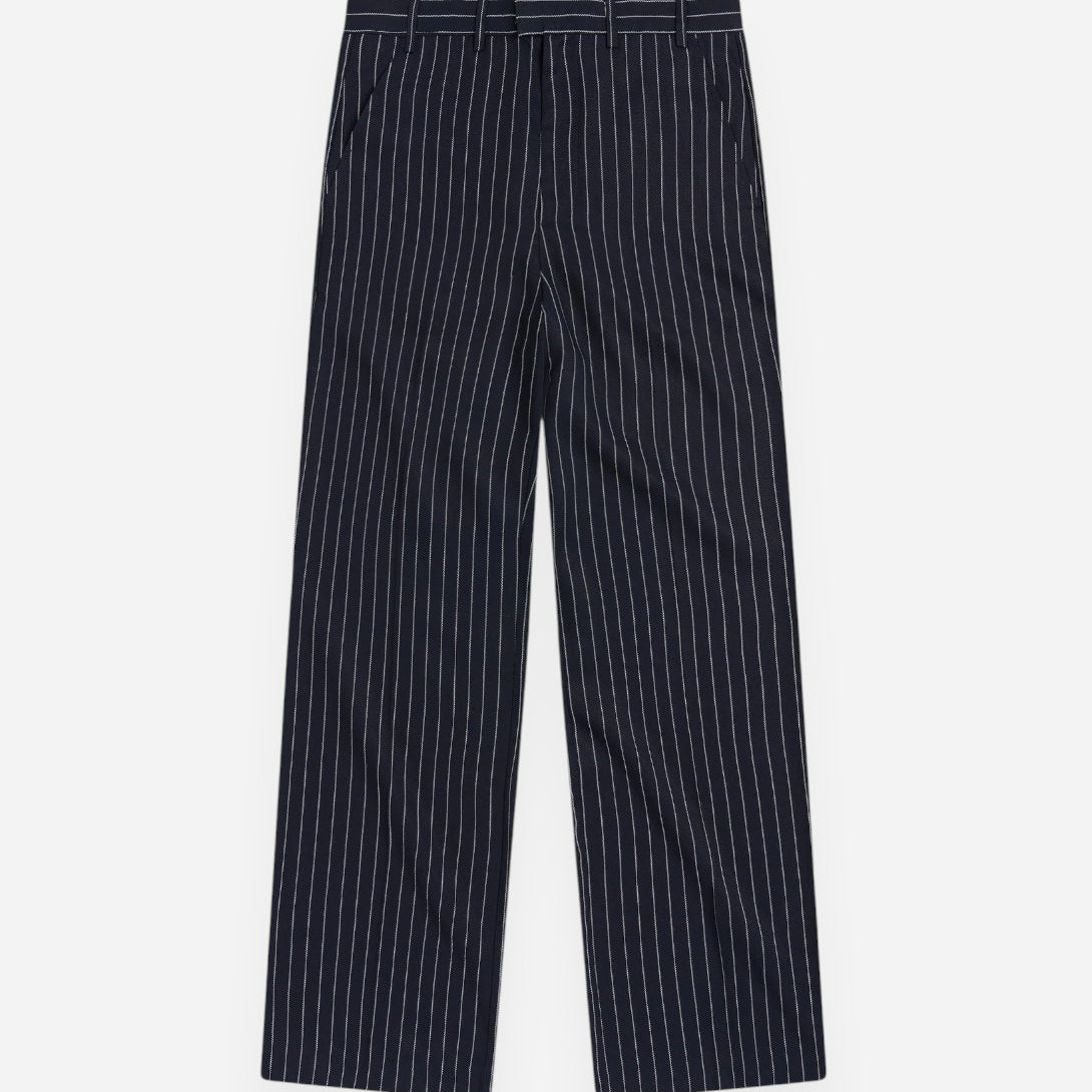 Dark Navy Elliott Pinstripe Trouser Mens Pinstripe Trouser Krost