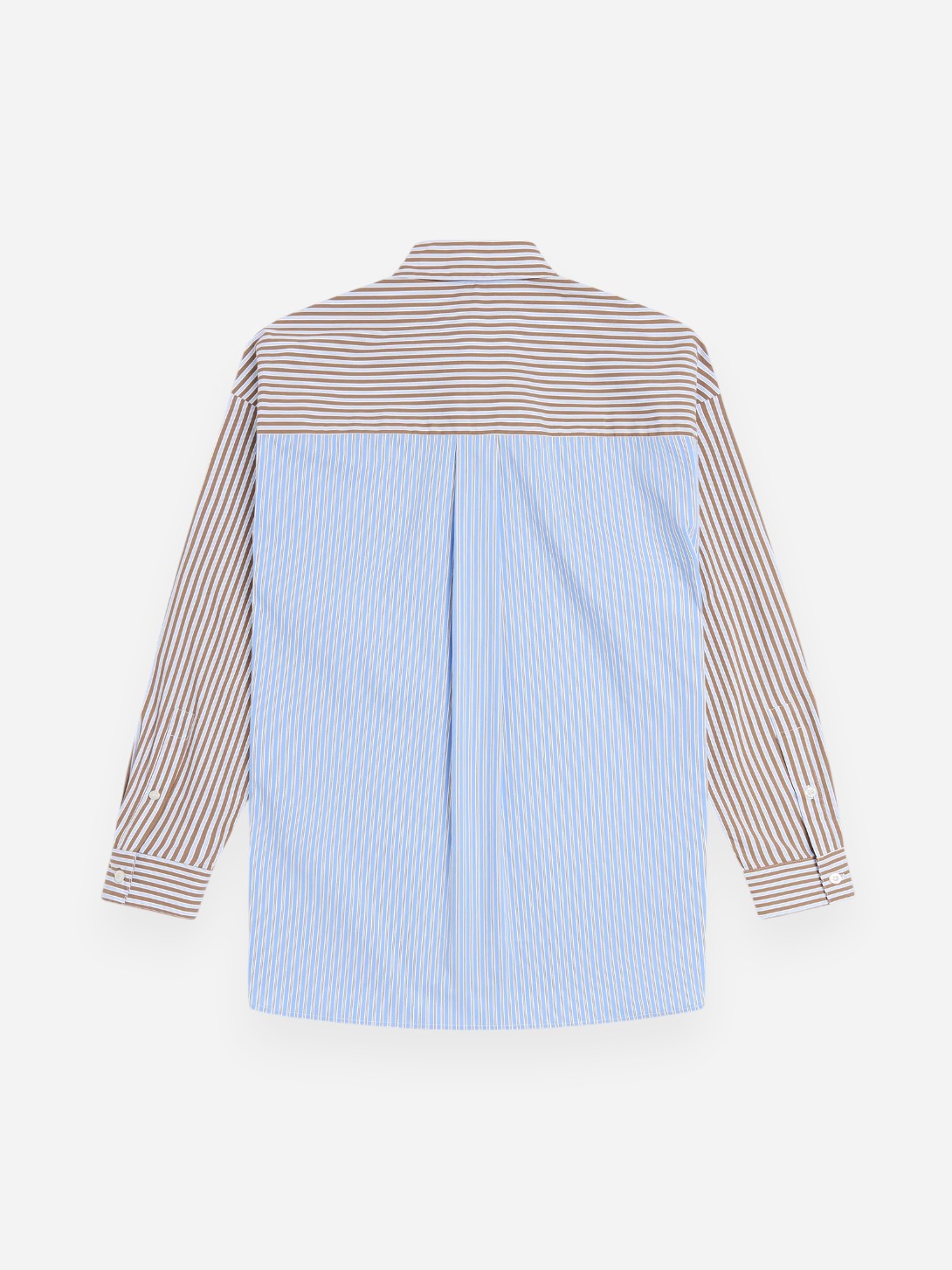 Rubber Long Striped Shirt Mens Striped Woven Shirt Krost