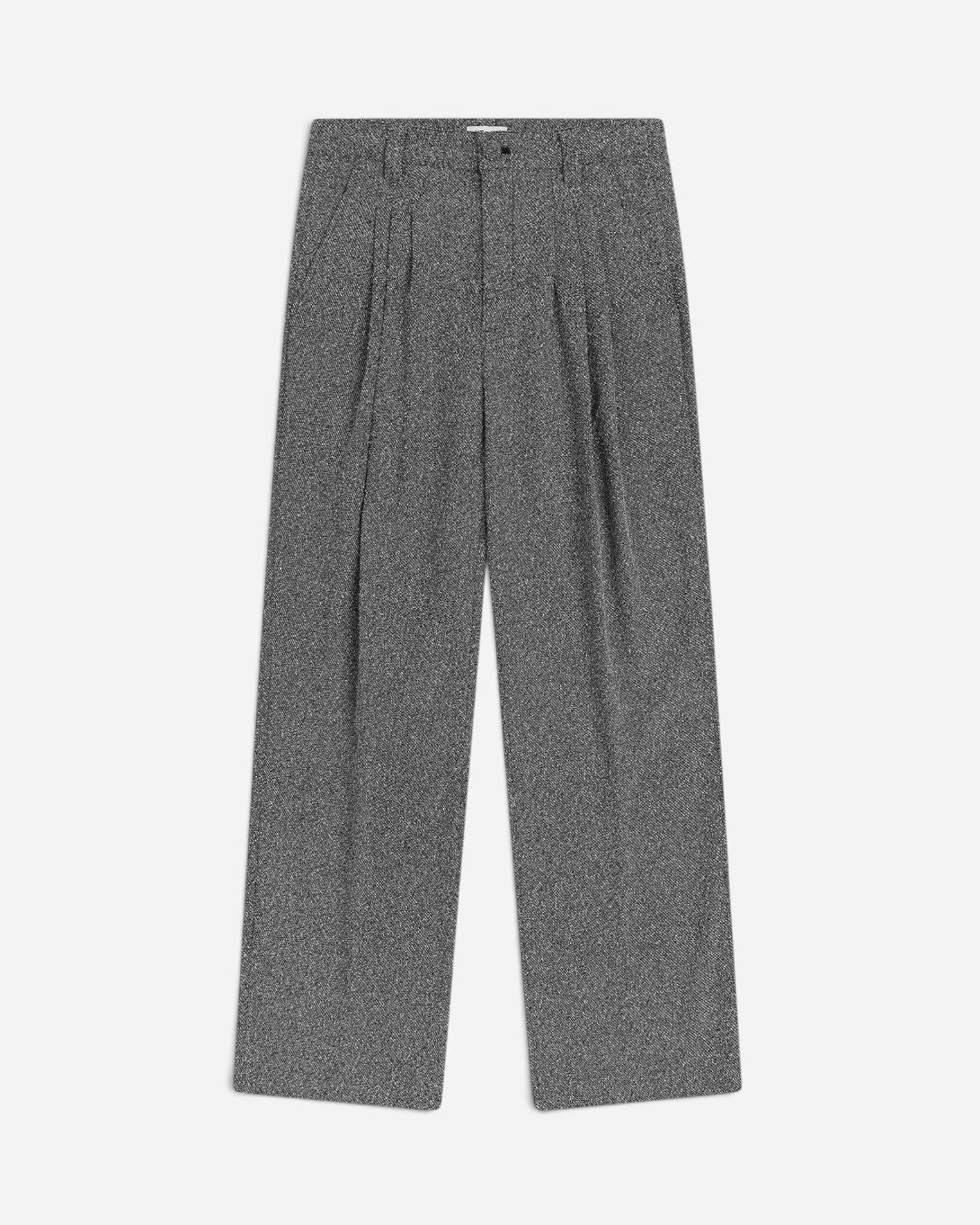 Blanc de Blanc Triple Pleated Static Trouser Krost Gray Pleated Trousers Krost Clothing