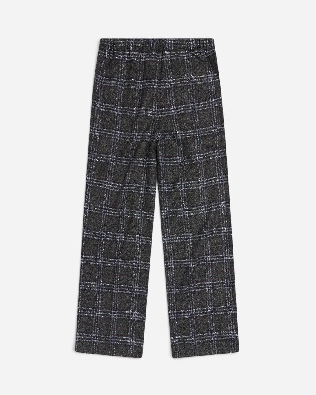 Night Sky Eco Half Elastic Plaid Pant mens Checkered Pleated Pants Krost Clothing