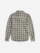 Black Kenmare Flannel ShirtMens Wven Button Up Shirt Black Checkered Pattern