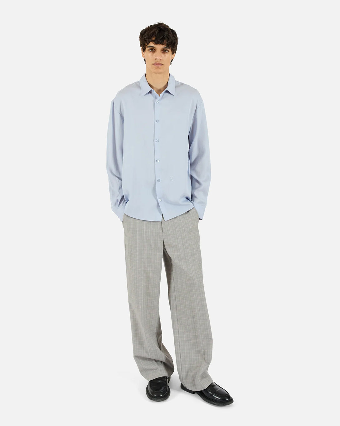Omphalodes Jordan K Shirt Mens Woven Button Up Collared Shirt Krost Clothing