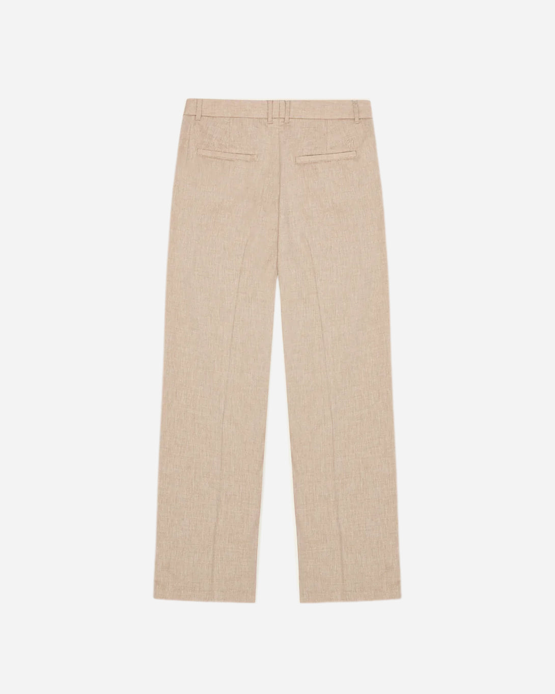 Light Sand Reece Pleated Slub Suit Pants Les Deux Pleated Trousers