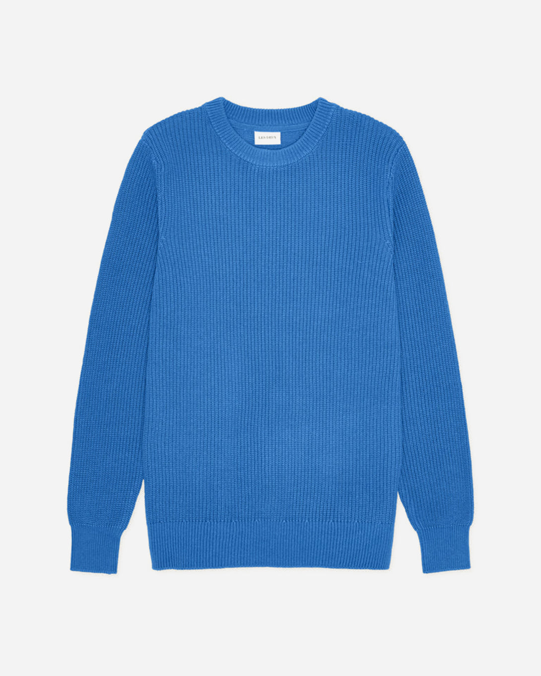 Palace Blue Gary Rib Crewneck Knit Mens Knit Crewneck Sweater Pullover Les Deux