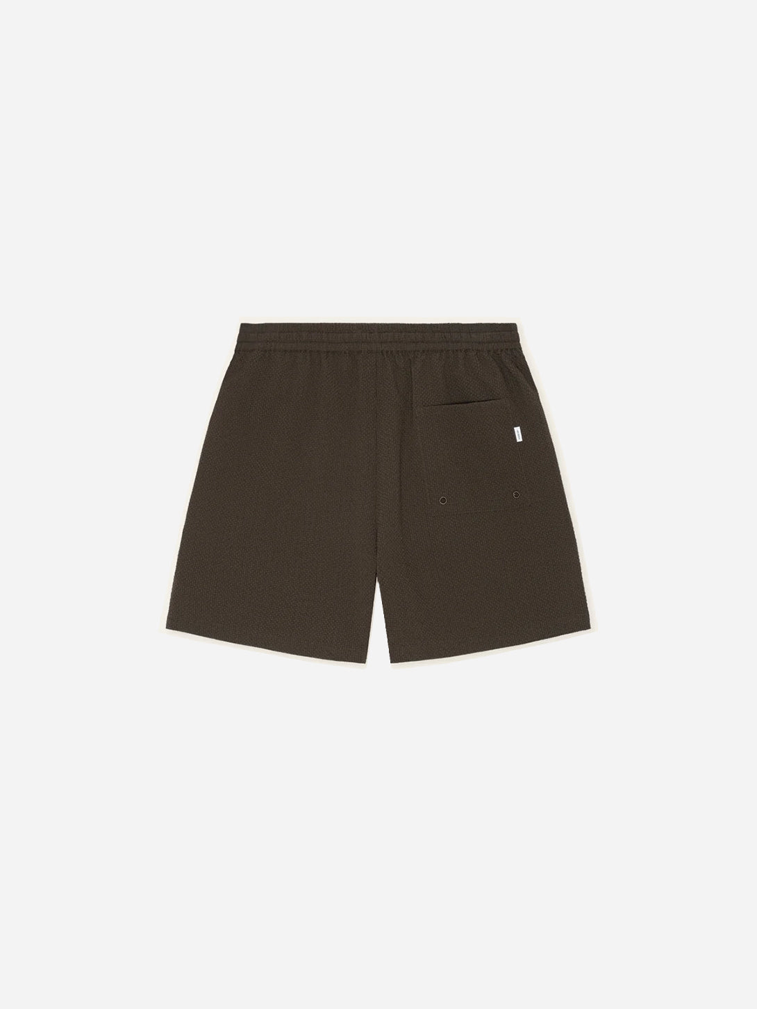 Delicioso Stan Seersucker Swim Shorts Mens Drawstring Polyester Swim Shorts Les Deux