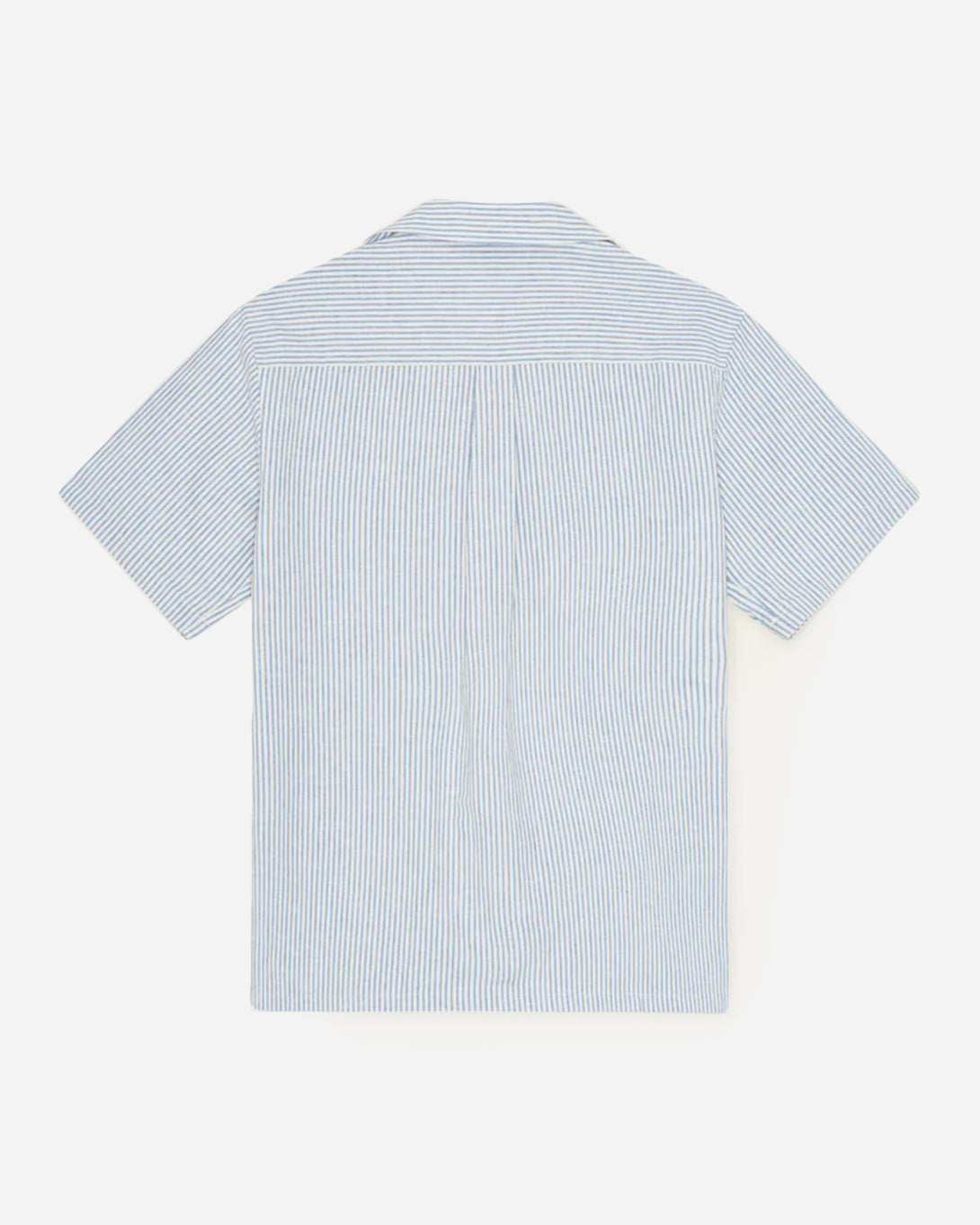 Allure Lukas Stripe Cotton Linen SS Shirt Mens Les Deux Camp Collar Linen Cotton Short Sleeve Shirt