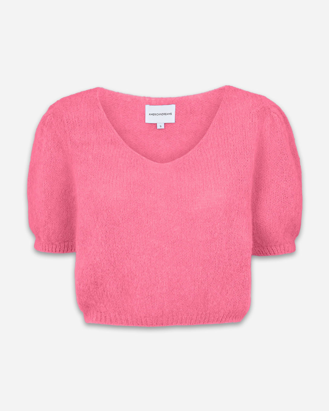 Pink Lolanda Alpaca Womens American Dream Pullover Short Sweater Wool Cashmere