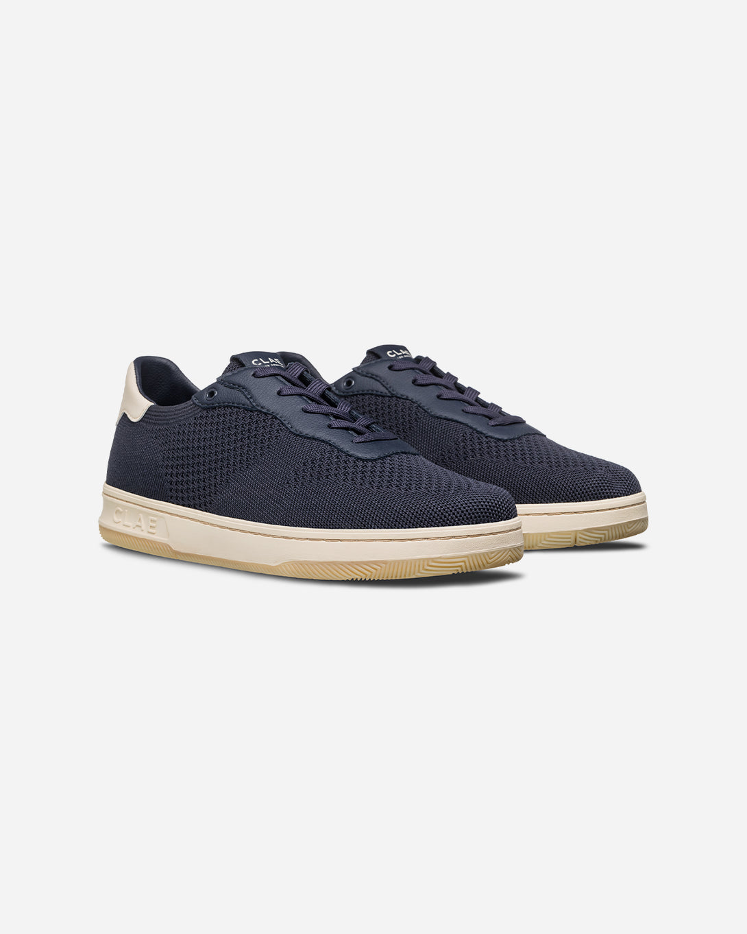 Navy Cactus Malone Knit Clae Sneakers Clae Footwear Los Angeles