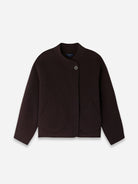 Aubergine Windsor Womens Short Coat Wool Soeur