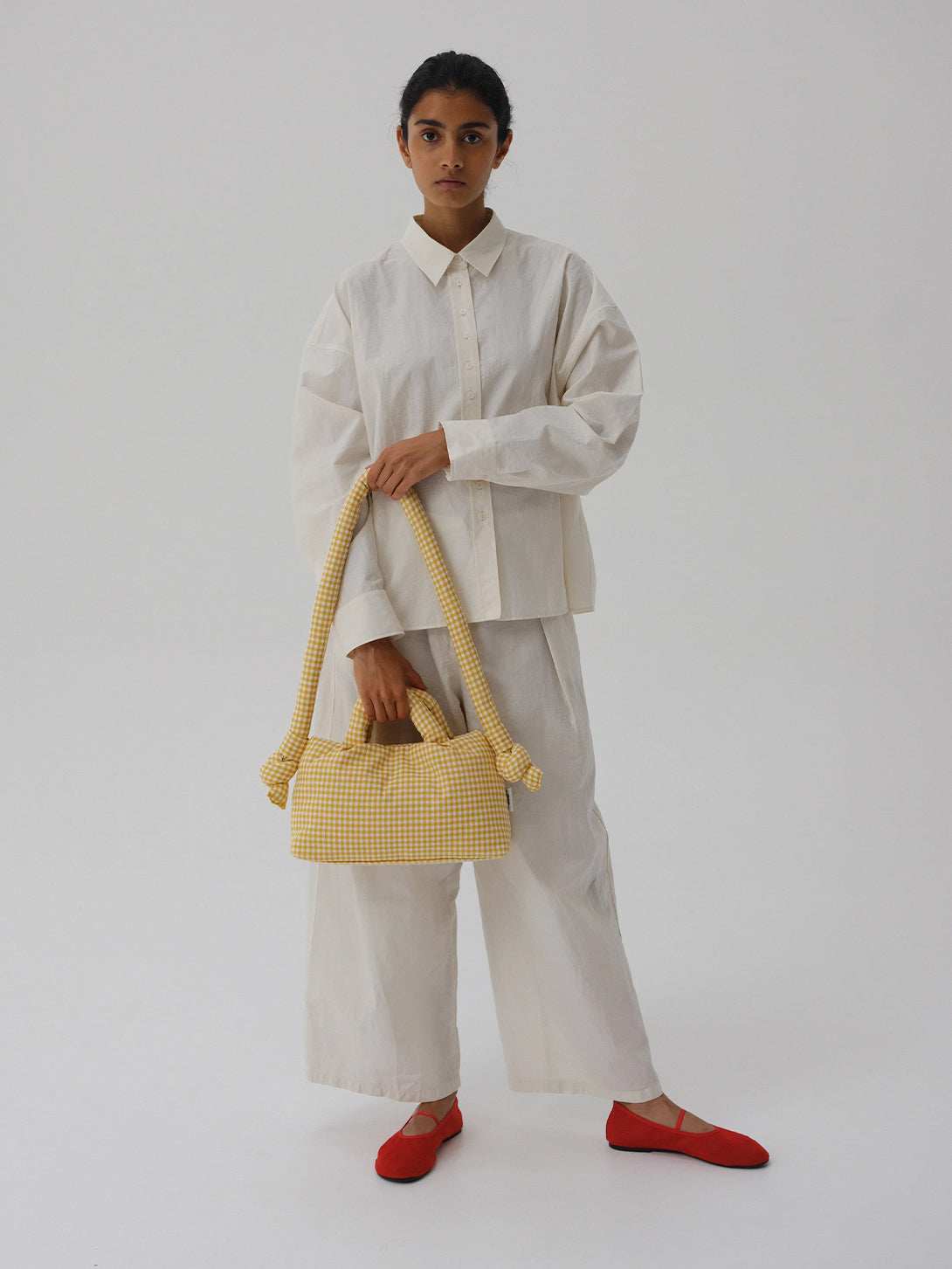 Vichy Yellow Mini Ona Bag by Olend Lightweight Weatherproof Bag