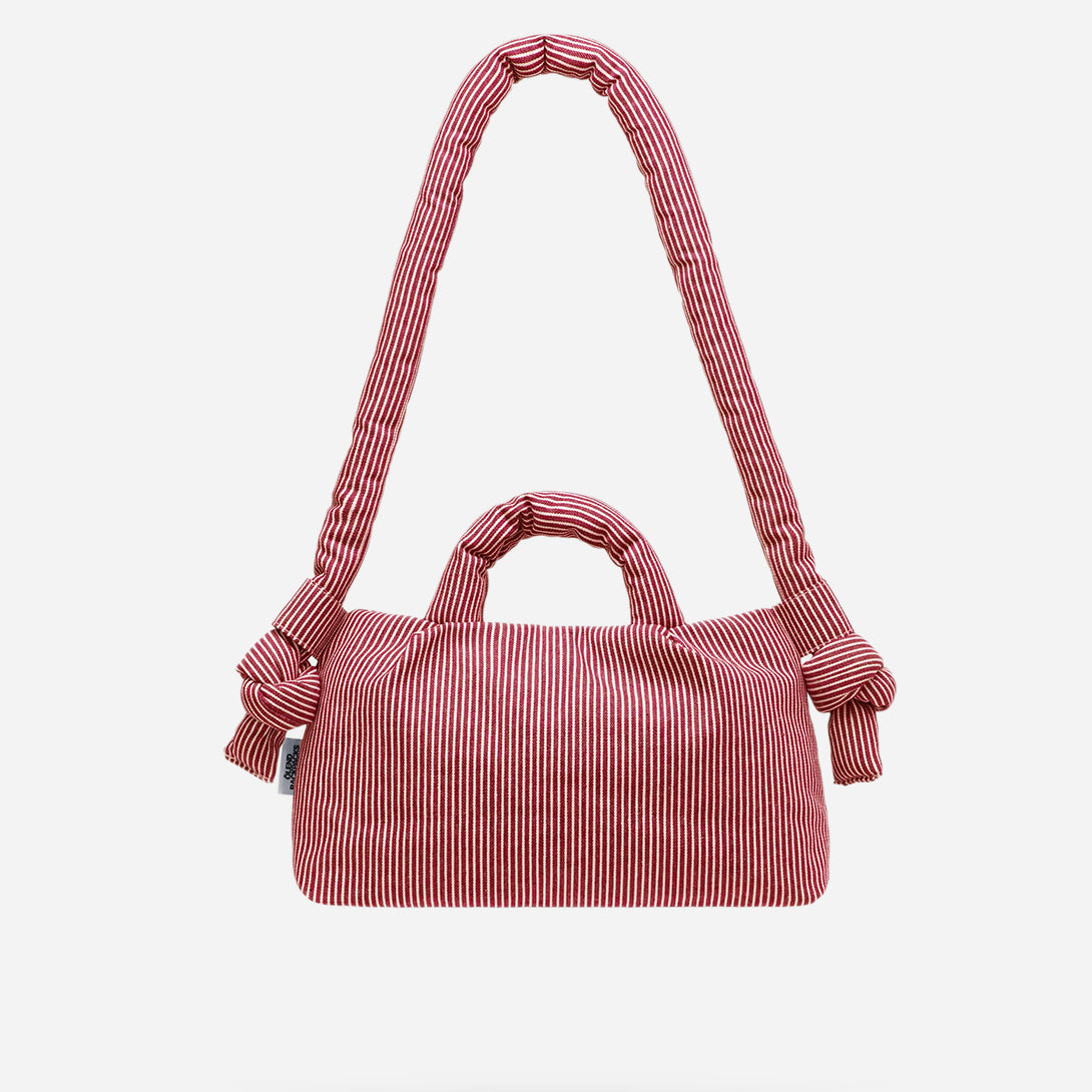 Cotton Red Stripe Mini Ona Bag by Olend Lightweight Weatherproof Bag