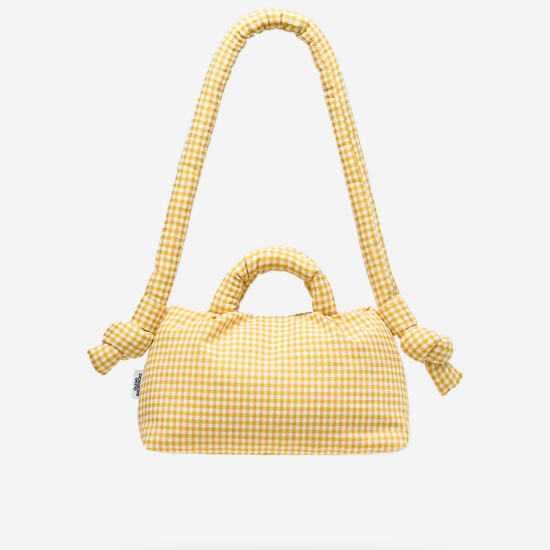 Vichy Yellow Mini Ona Bag by Olend Lightweight Weatherproof Bag