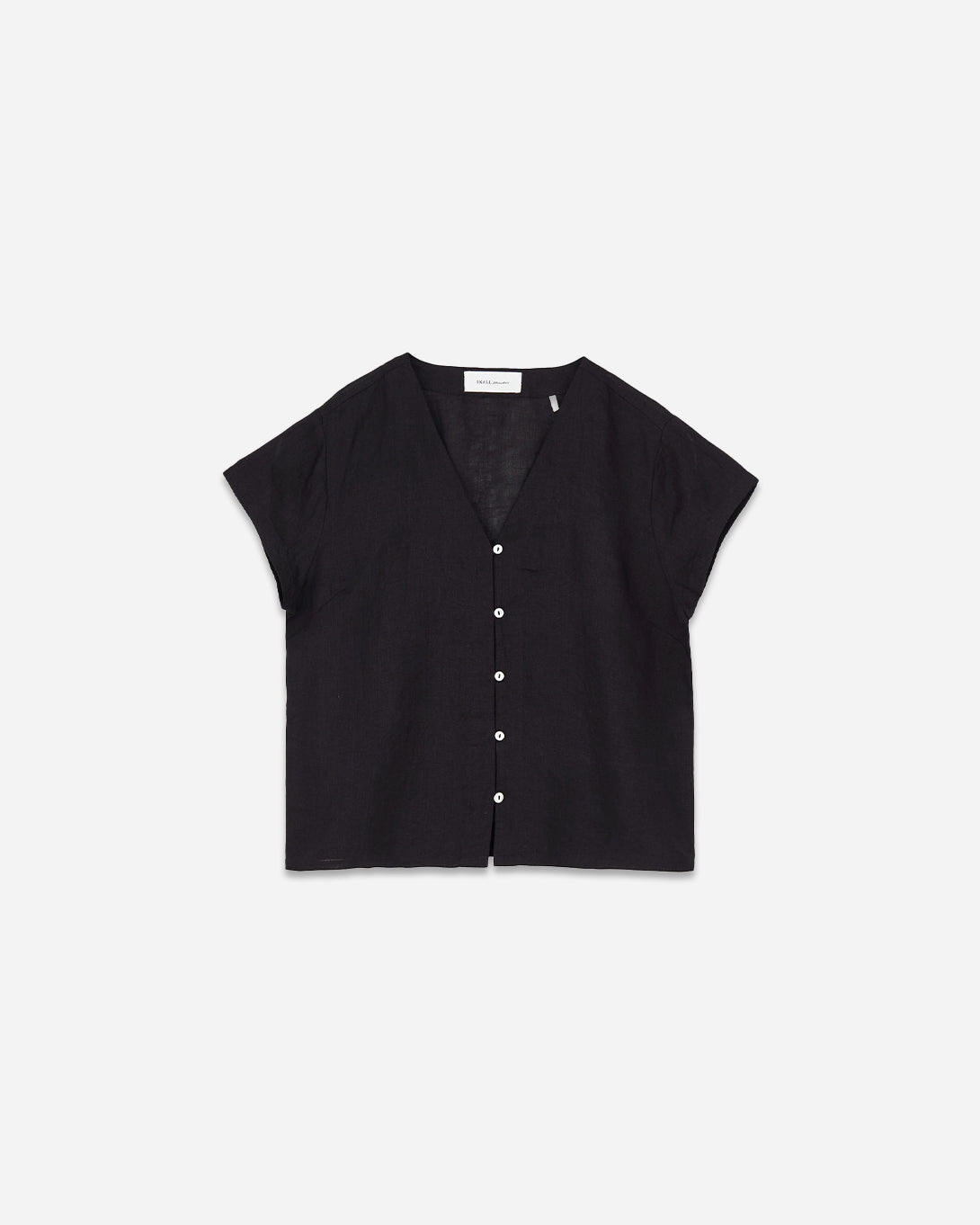Black Mira Blouse Skall Studio Womens Button Up Blouse