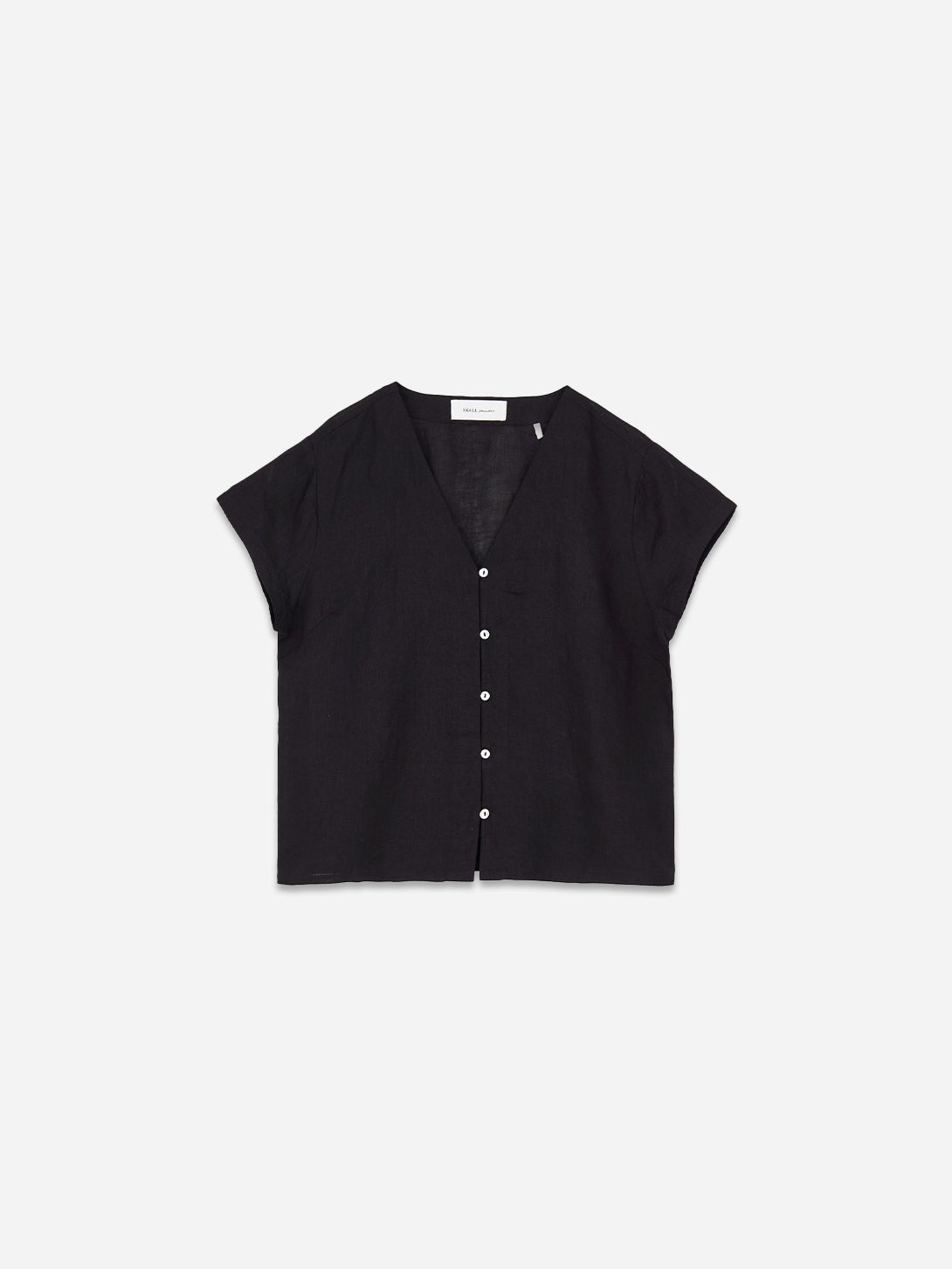 Black Mira Blouse Skall Studio Womens Button Up Blouse