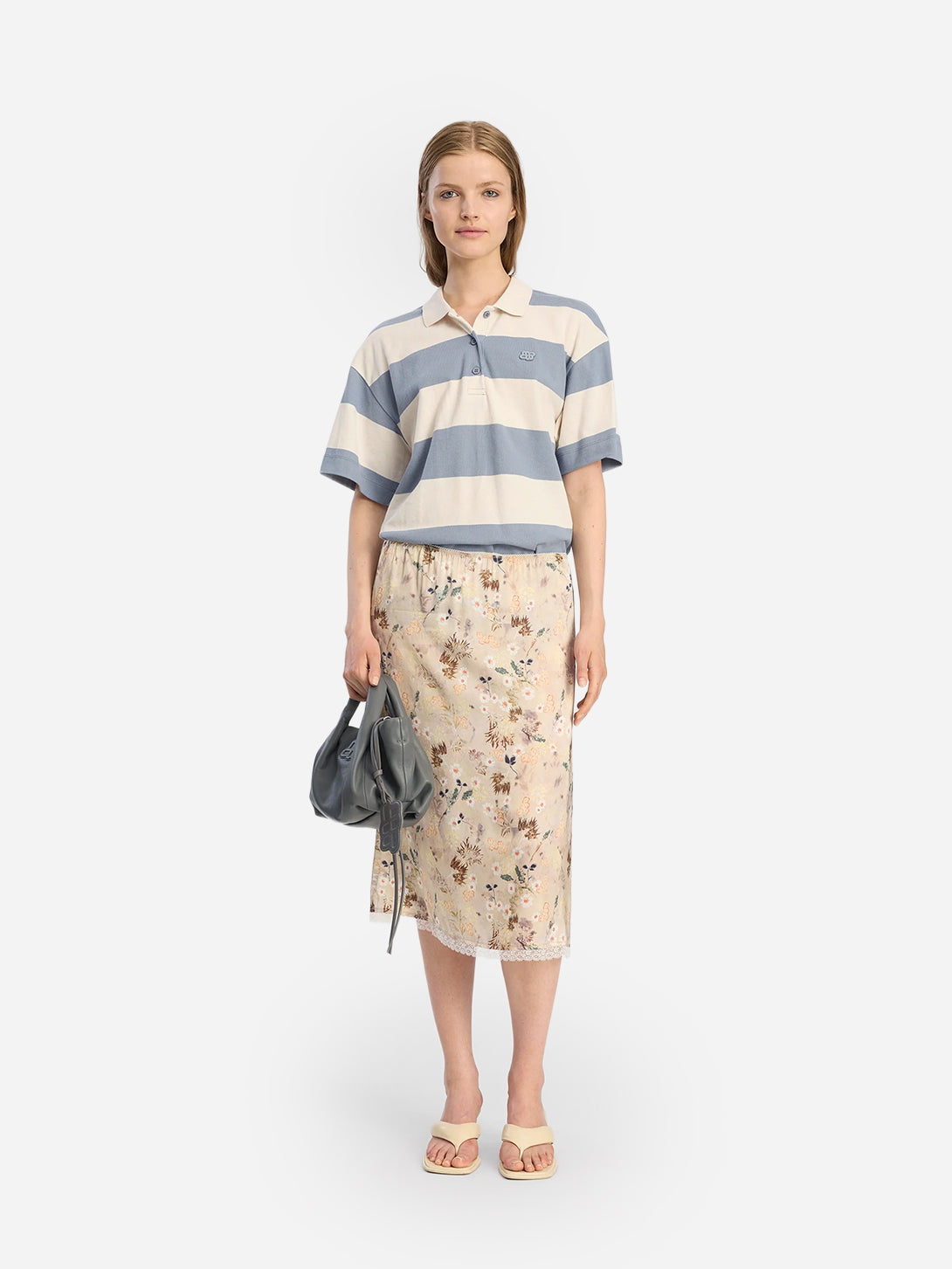 Print Nature Baia Slip Womens Long Skirt Print Pattern Slip Skirt Munthe Womens Clothing