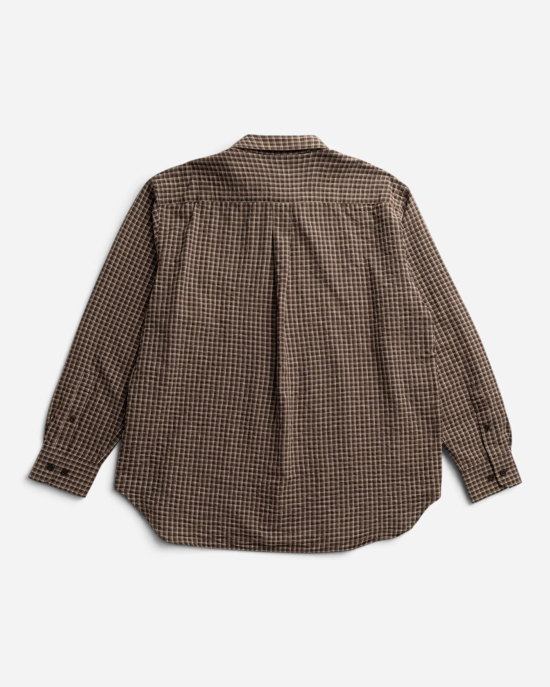 Delicioso Brown Espevik Oversized Check Shirt Mens Woven Check Shirt Norse Projects