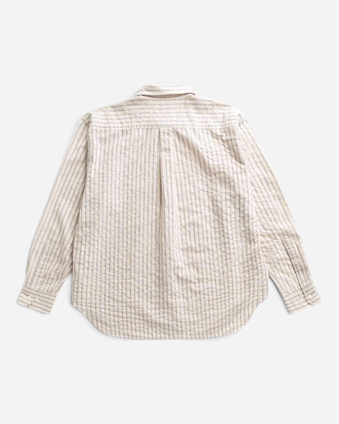 Natural Ecru Falster Stripe Oversized Shirt Mens Striped Woven Shirt