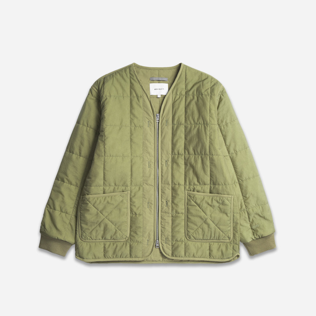 Moss Green Military Liner Jacket Norse Projects Mens Military Jacket