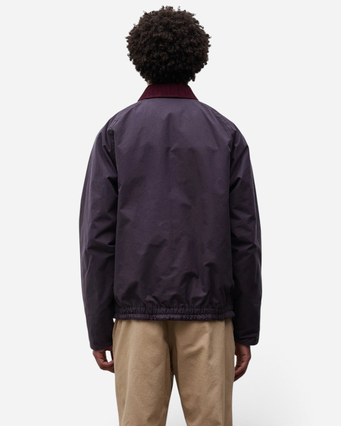 Darkest Purple Holmen Wax Raglan Insulated Jacket Mens Outerwear Norse Projects