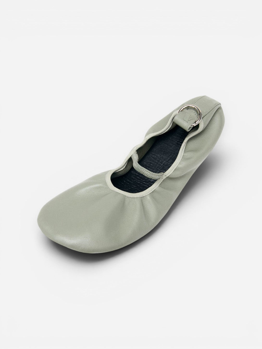 Green #1 Naira Green Leather Ballet Flats Alohas Ballet Flats