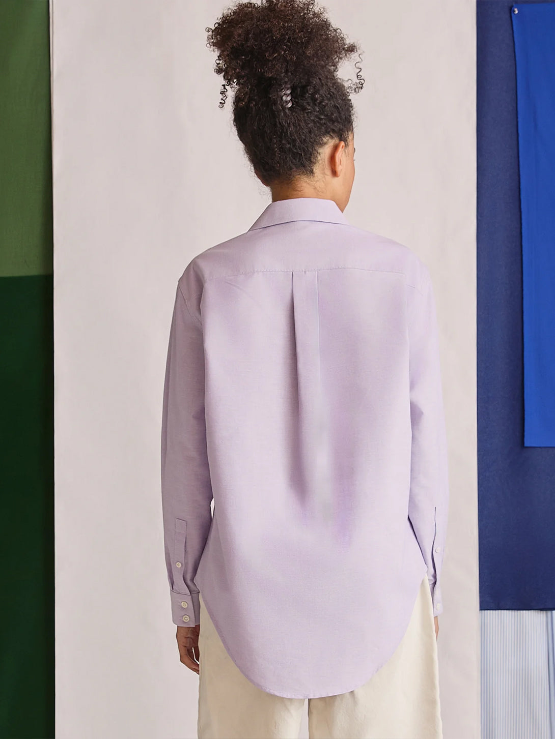 Little Purple, mother of pearl buttons The New Oxford Woven Long Sleeve Woven Shirt Naomi Nomi