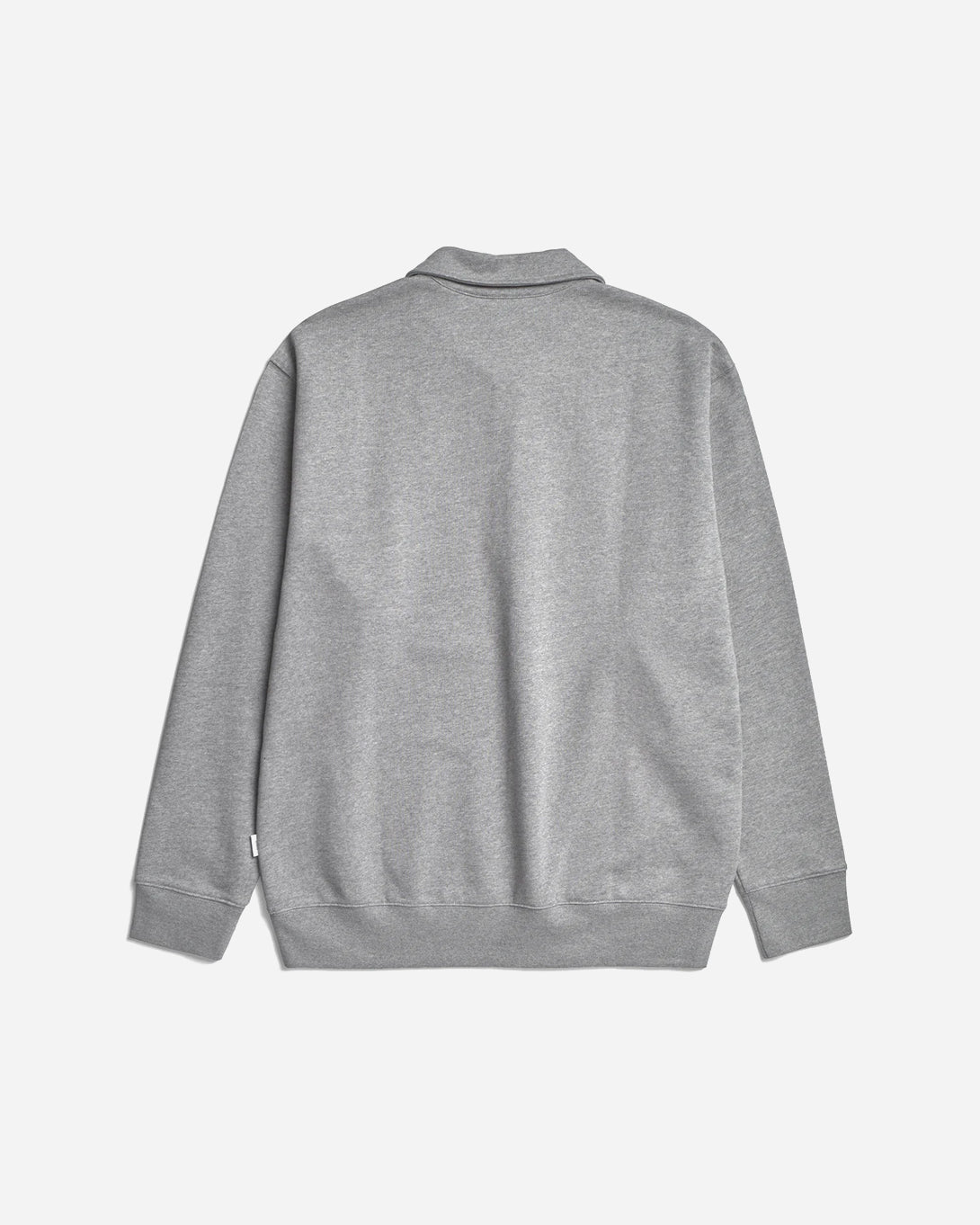Grey Melange Norse Standard Half Zip Sweatshirt Mens Half Zip Cotton Pullover Sweatshirt Norse Projects