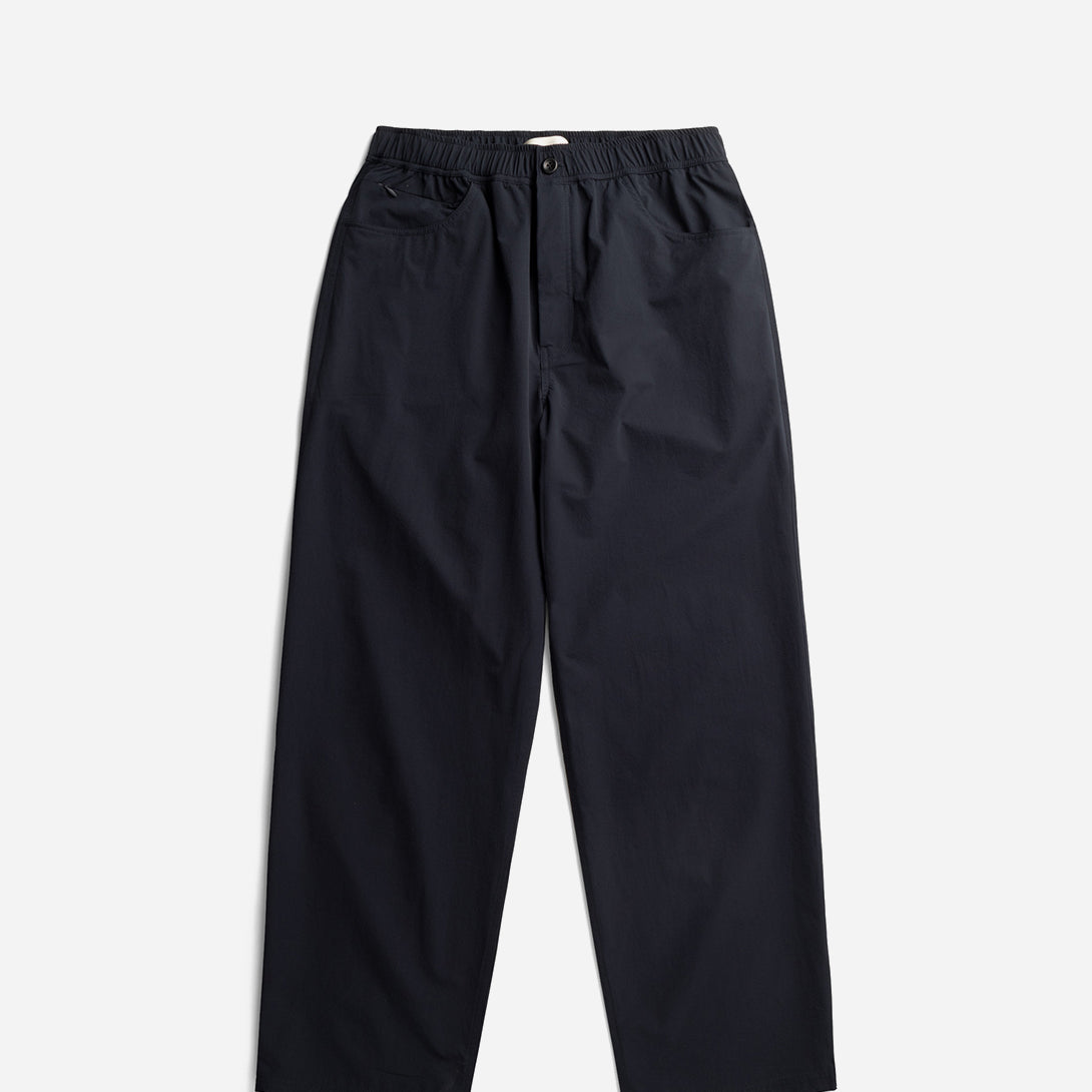 Dark Navy Kvitfjell Commuter Pant Mens Elastic Waistband Drawstring Light Pant Norse Projects