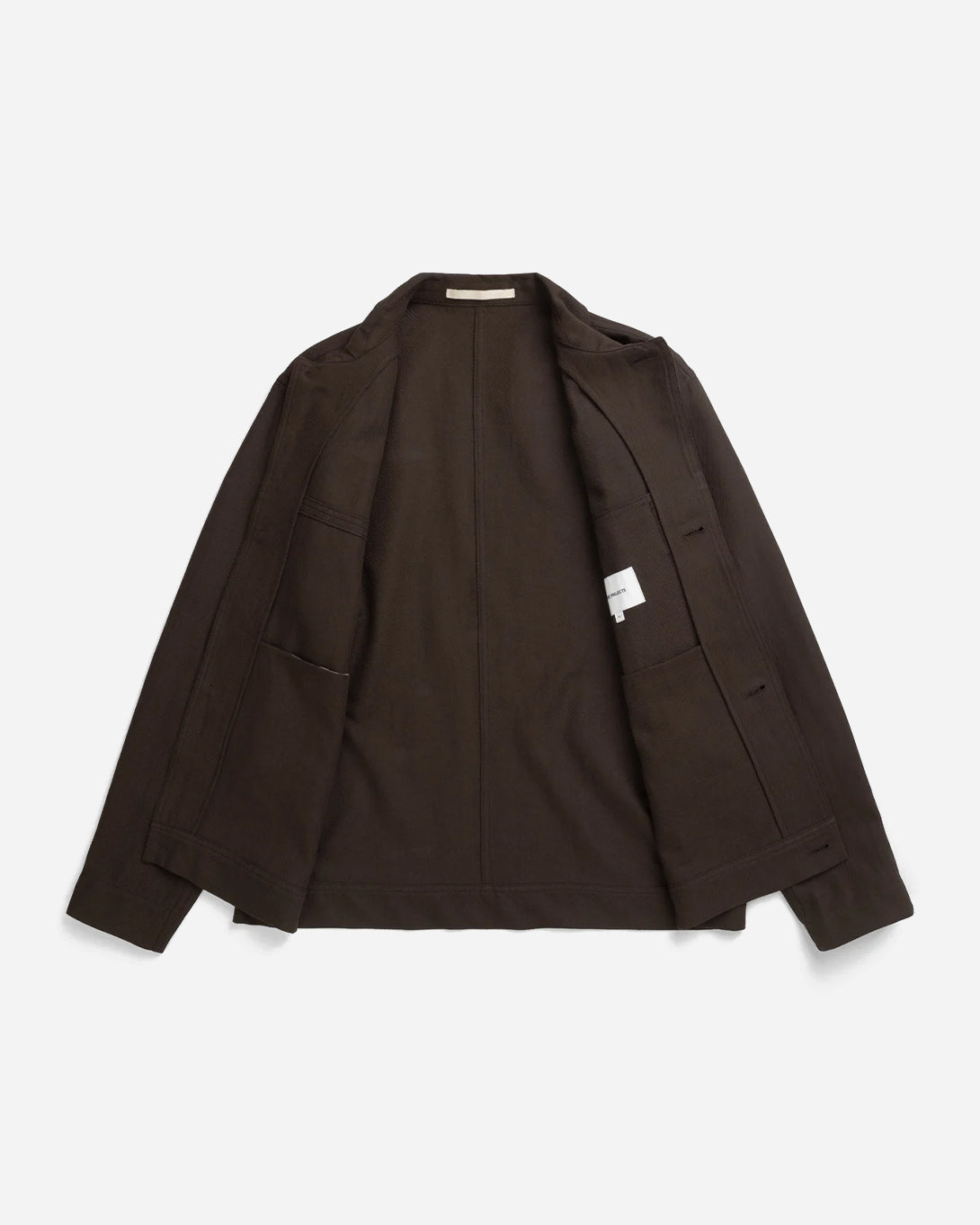 Delicioso Brown Arresskov Compact Cotton Overshirt Mens Brown Overshirt Norse Projects