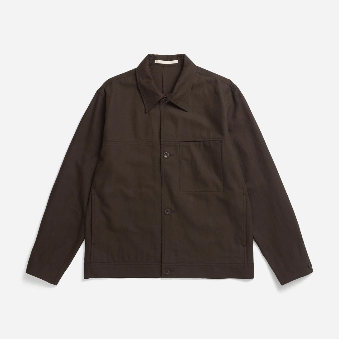 Delicioso Brown Arresskov Compact Cotton Overshirt Mens Brown Overshirt Norse Projects