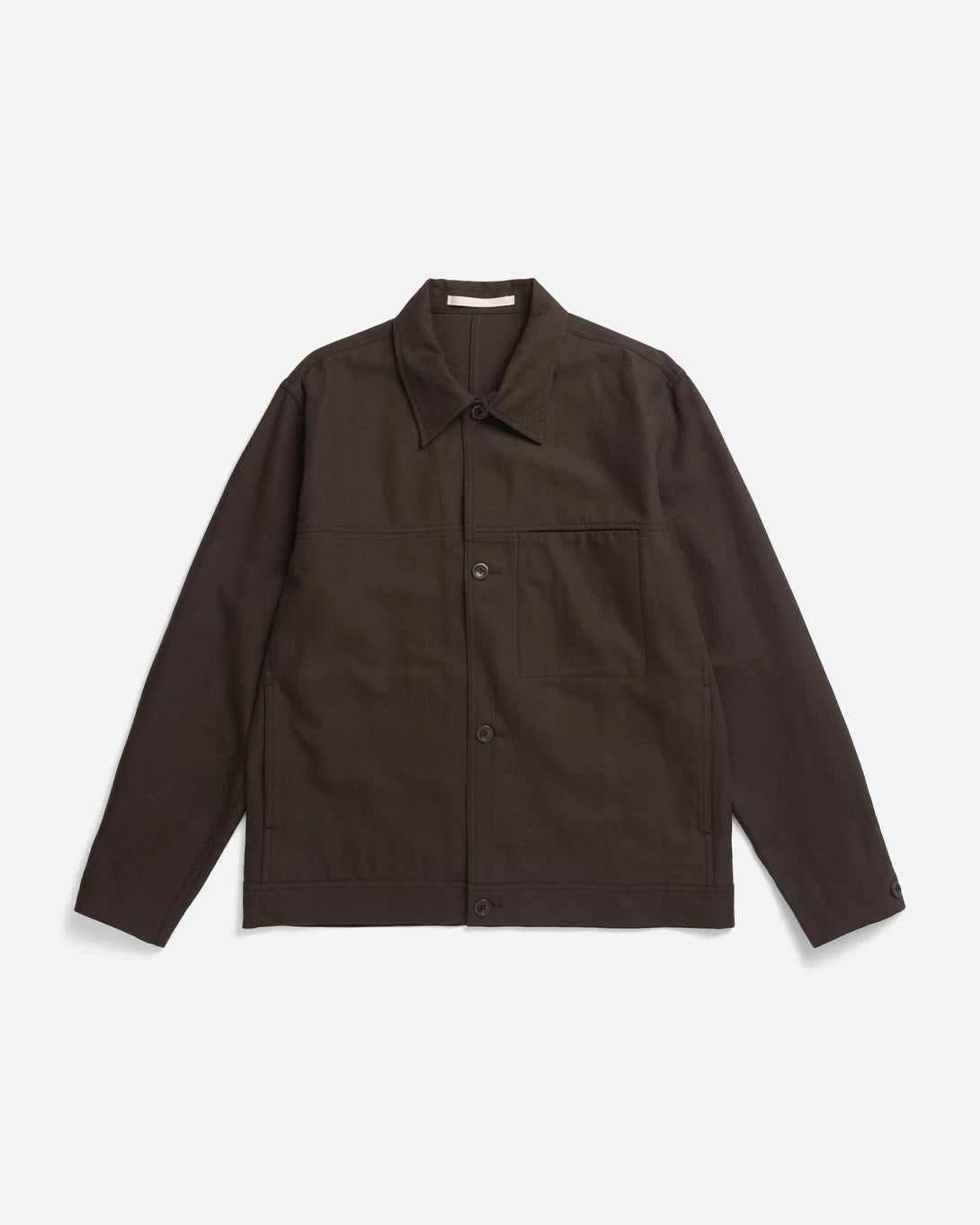 Delicioso Brown Arresskov Compact Cotton Overshirt Mens Brown Overshirt Norse Projects
